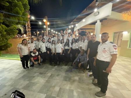 إفطار جماعي لطاقم نجمة داوود الحمراء فرع طمره( أدم مديكس )